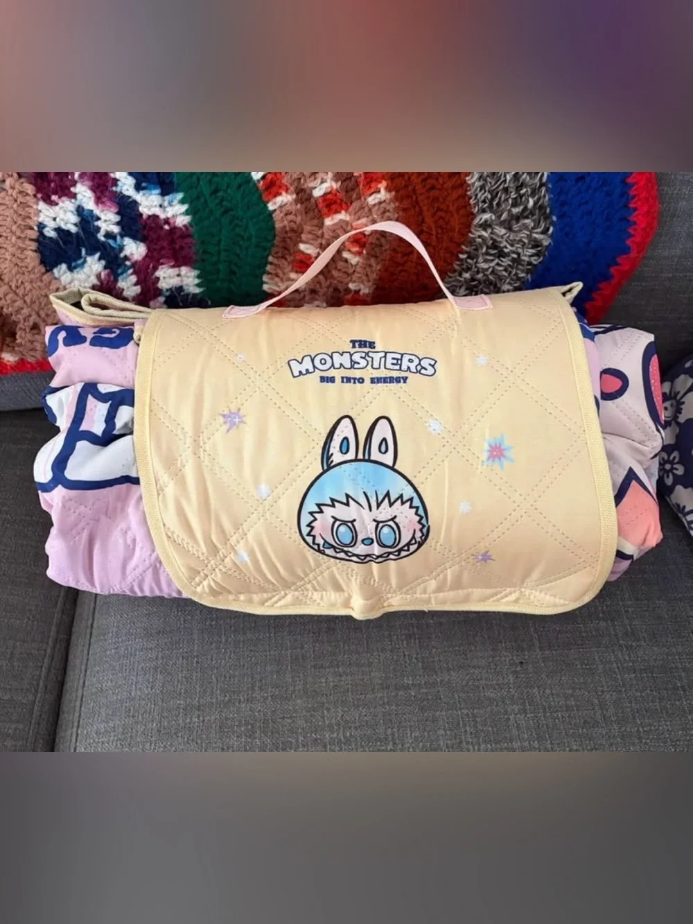 The Monsters labubu outdoor quilt